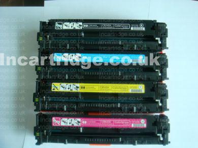 HP No CB540/1/2/3 (Set of 4) Toner Reman Cartridge.